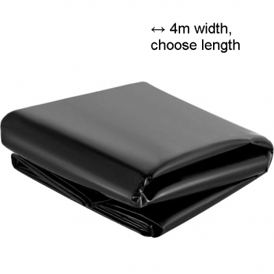 4m Wide PVC Pond Liner 0.5mm Thickness (Length Per Metre) 4m Wide PVC Pond Liner 0.5mm Thickness (Length Per Metre)